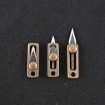 Titan Slide EDC: Mini Brass Utility Knife - 图片 2