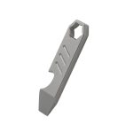 TC4 Titanium Pry Bar Mini Key Tag Outdoor Survival Multi Tool Bottle Opener - 图片 6