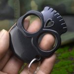 Zinc Alloy Big Eye Ghost Two-Finger Defense Ring - 图片 5
