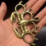 Scorpion Design Knuckle Duster Four Finger Protection Tool - 图片 2