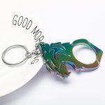 Tiger Head Self-Defense Keychain Knuckle Duster Tool - 图片 7