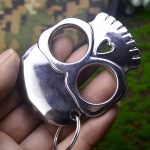 Zinc Alloy Big Eye Ghost Two-Finger Defense Ring - 图片 2