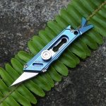Mini Brass & Titanium Utility Blade Knife - 图片 13