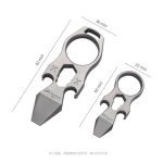Titanium MultiTool Keychain Hex Wrench Bottle Opener - 图片 4
