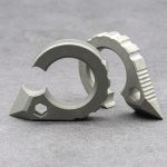 Stone Washed Titanium Knuckle Duster EDC Finger Tool