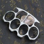 Reinforced Rope Brass Knuckle Duster Four Finger Defense Buckle Tool - 图片 11