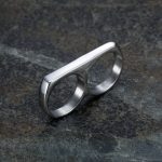 Titanium Steel Fashion Finger Ring - 图片 2