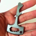 Stainless Steel MultiTool Bottle Opener Knuckle Duster Keychain - 图片 3