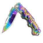 Mini Colorful Titanium Folding Survival Knife - 图片 5
