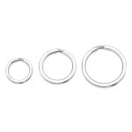 Titanium Key Ring Holder Mini Durable Circle Keychain Lightweight Clip - 图片 5
