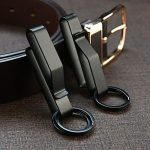 Tactical Black Steel Belt Clip Keychain for Men’s Everyday Carry - 图片 4