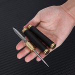 Handcrafted Ebony Tea & Defense Multi Knife-Tool with Brass Fittings - 图片 6