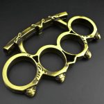 Small Bun Knuckle Duster Compact Four Finger Defense Tool - 图片 2