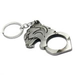 Knuckle Duster Self-defense Keychain Featuring Tiger Head - 图片 9