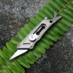 Mini Brass & Titanium Utility Blade Knife - 图片 12