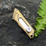 Mini Brass & Titanium Utility Blade Knife - 图片 11