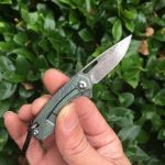 Titan Damascus Mini-Blade Knife EDC Quick-Deploy Keychain - 图片 3