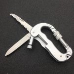 Outdoor Adventure Gear: D-Lock Multi-Tool with LED Knife