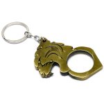 Knuckle Duster Self-defense Keychain Featuring Tiger Head - 图片 2