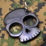 Zinc Alloy Big Eye Ghost Two-Finger Defense Ring - 图片 3