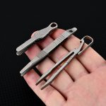 TC4 Titanium Mini Tweezer Keychain - 图片 3