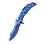 Stainless Steel Dragon Snake Folding Knife Portable Camping Utility Blade - 图片 14