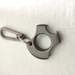 Titanium TC21 Single Finger Knuckle EDC Keychain Opener Bike Self Defense