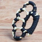 Knuckle Duster with Umbrella Rope Design Four Finger Defense Gear - 图片 4
