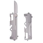 Multi-Use Stainless Steel EDC Tool Mini Knife Keychain Bottle Opener Handy - 图片 2