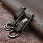 Black Steel BeltClip: Tactical Keychain for Men - 图片 8