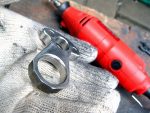 Handcrafted Stainless Steel Single Hole Knuckle Keychain - 图片 3