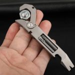 Titanium Multitool Wrench Screwdriver Pry Bar and Bottle Opener Stress Reliever - 图片 2