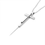 Cross EDC Self Defense Mini Retractable Pocket Knife Necklace - 图片 3