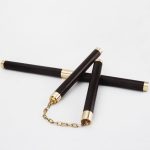 Handcrafted Ebony Brass Dual Section Tactical Stick - 图片 4