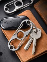 Titanium Multi-Function Carabiner Keychain - 图片 2