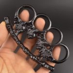 Demon-Inspired White Bone Knuckle Duster for Self-Protection - 图片 6