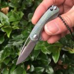 Titan Damascus Mini-Blade Knife EDC Quick-Deploy Keychain - 图片 12