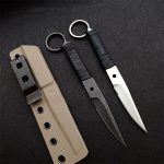 Silent Striker High-Hardness Outdoor Knife Ring Blade with K-Sheath - 图片 3