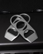 Titanium Mini Knuckle Tool Keychain EDC Pry Bar Bottle Opener - 图片 3