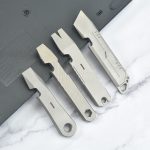 Titanium EDC Pry Bar Multi Tool Portable Bottle Opener Hex Wrench Outdoor Gear