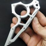 Stainless Steel Single Finger Knuckle Duster for Outdoor Self Defense and Emergency Use