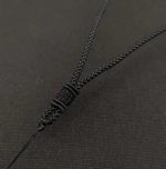 Black Neck Cord with Stainless Steel Chain - 图片 3