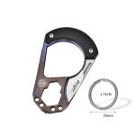 Titanium Alloy Key Chain Guard Knuckle Duster EDC Multi-tool - 图片 8