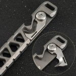TC4 Titanium Alloy Multi-tool Crowbar Outdoor Survival Self-defense Pry Bar - 图片 2