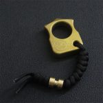 Portable Brass Knuckle Duster for Single Finger Self-Defense