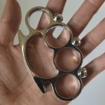 Skull Guard Metal Brass Knuckle Duster Four-Finger Sleeve - 图片 9