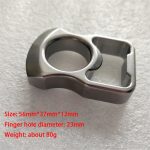 Self Defense Knuckle Duster Crafted from Solid Steel with Stone Wash Finish - 图片 2