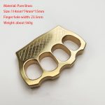 Solid Pure Brass Knuckle Duster Self-Defense Gear - 图片 8