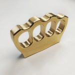 Solid Pure Brass Knuckle Duster Self-Defense Gear - 图片 11