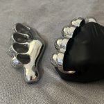 Left and Right Hand Steel Ergonomic Knuckle Duster Manual Polishing - 图片 3